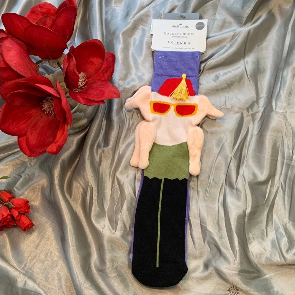 🌹Hallmark • Friends Novelty Socks “Turkey Head” • NWT